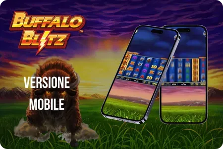 Slot Buffalo Blitz mobile aperta su smartphone in un casino online italiano